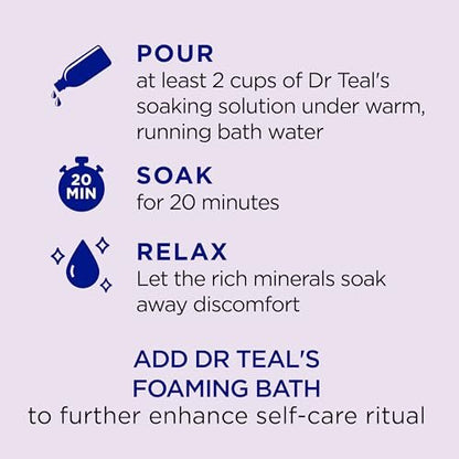 Dr Teal's Kids Gentle Epsom Salt Sleep Soak with Melatonin & Essential Oil Blend, 2 lbs (Pack of 3) - Bath Salts for Relaxation Avelisse