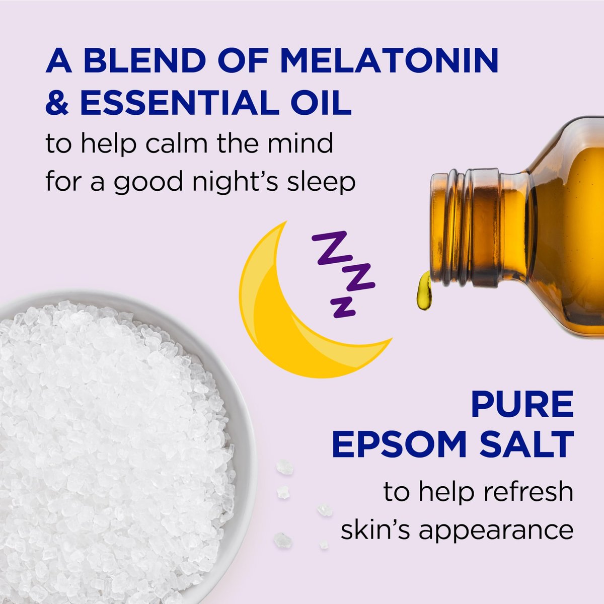 Dr Teal's Kids Gentle Epsom Salt Sleep Soak with Melatonin & Essential Oil Blend, 2 lbs (Pack of 3) - Bath Salts for Relaxation Avelisse