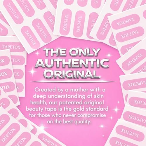 TapeTox Face Tape for Wrinkles - 160 Pre-Cut Wrinkle Patches for Forehead, Crow's Feet, Smile Lines - Overnight Lifting Tape - Latex-Free, Non-Toxic - Wrinkle Smoothing Avelisse