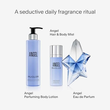 Mugler Angel Hair & Body Mist - Ambery & Woody Women's Perfume - 3.3 Fl Oz Avelisse