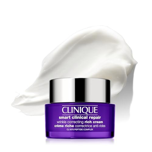 Clinique Smart Clinical Repair Wrinkle Correcting Anti Aging Rich Face Cream with Peptides + Hyaluronic Acid for Very Dry to Dry Combination Skin Types | Hydrating, 1.7 Fl Oz Avelisse