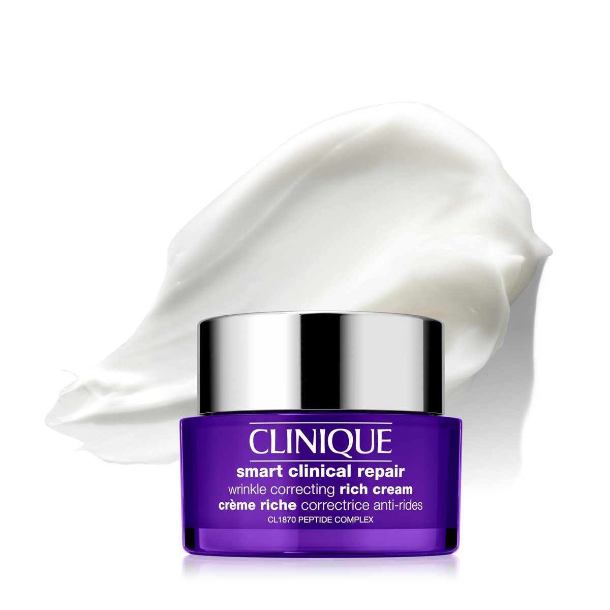 Clinique Smart Clinical Repair Wrinkle Correcting Anti Aging Rich Face Cream with Peptides + Hyaluronic Acid for Very Dry to Dry Combination Skin Types | Hydrating, 1.7 Fl Oz Avelisse