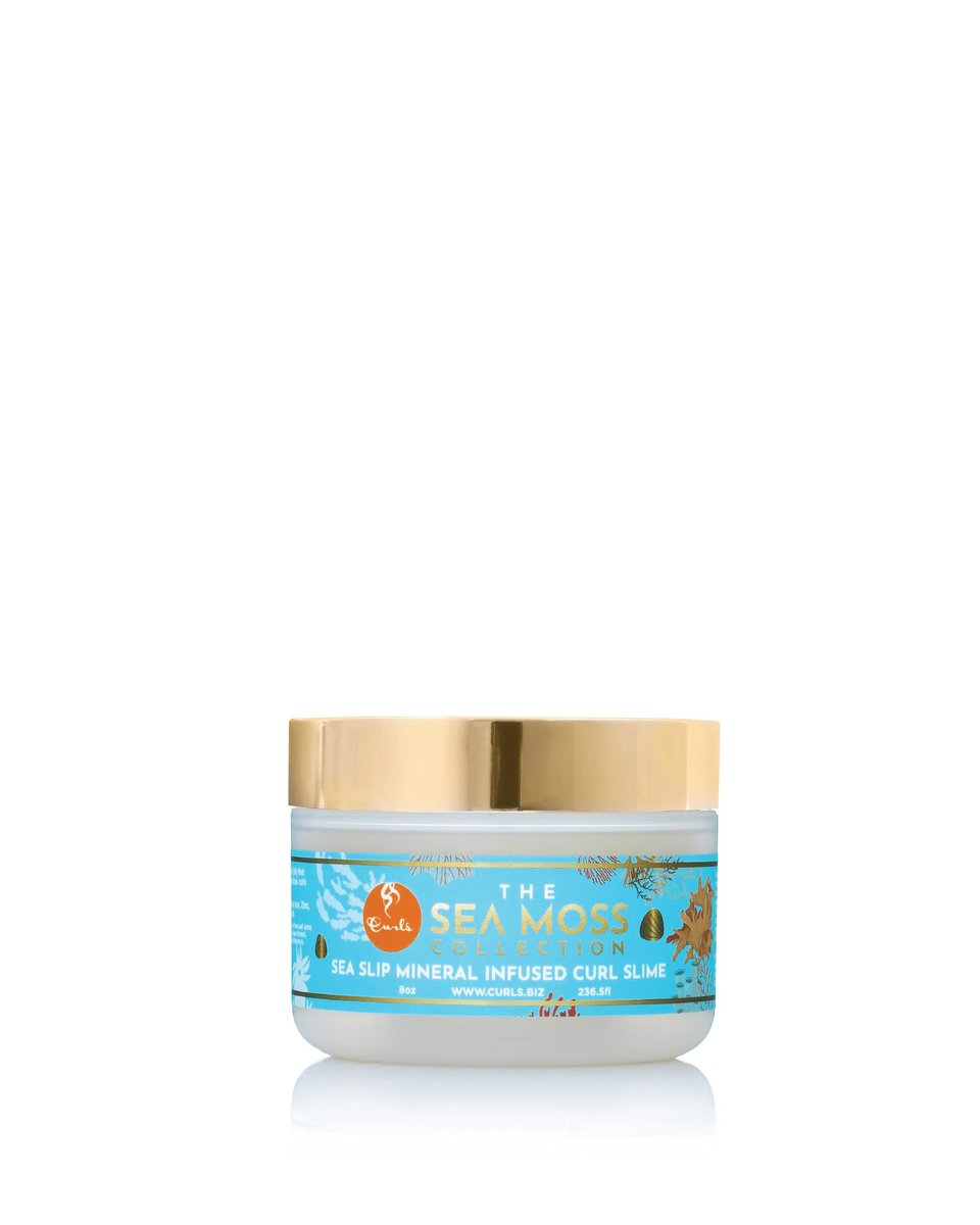 Curls Sea Moss Mineral Infused Slime Hair Jelly - Promotes Healthy Growth, Protects from Styling Damage, Delivers Shiny, Defined, Hydrated Hair - 8 oz Avelisse