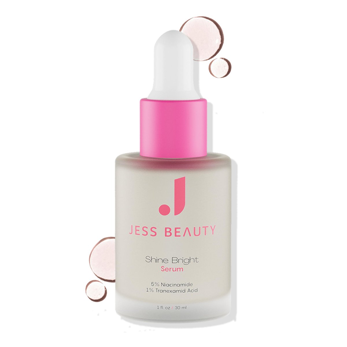 JESS BEAUTY Shine Bright Serum - Niacinamide Face Moisturizer to Minimize Pores, 1 fl oz Avelisse