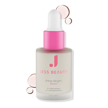JESS BEAUTY Shine Bright Serum - Niacinamide Face Moisturizer to Minimize Pores, 1 fl oz Avelisse