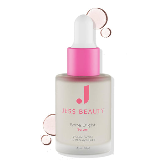 JESS BEAUTY Shine Bright Serum - Niacinamide Face Moisturizer to Minimize Pores, 1 fl oz Avelisse