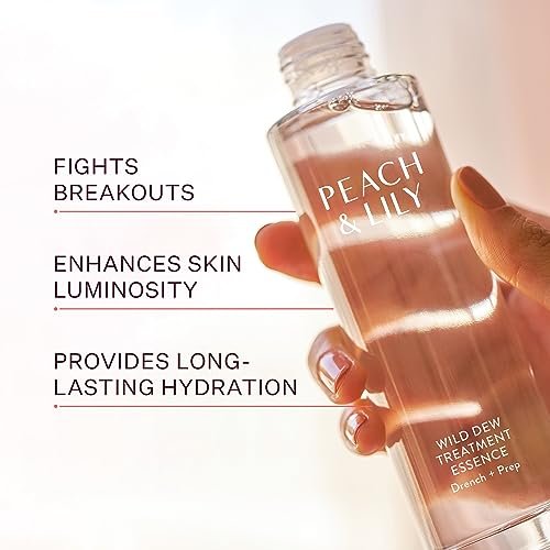 Peach & Lily Wild Dew Treatment Essence - Hyaluronic Acid, Niacinamide, and Lotus Extract - 3.38 oz Avelisse