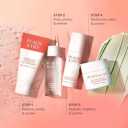Peach & Lily Glass Skin Discovery Kit – 4-Piece Korean Beauty Skincare Set for Glowing, Acne-Prone Skin | Vegan & Cruelty-Free Avelisse