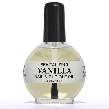 Ellie Chase Moisturizing Cuticle & Nail Care Oil 2.3 Fl Oz - Vanilla Scented – Infused with Jojoba Oil, Aloe, Vitamin E – Nail & Cuticle Hydration, Repair, Moisturizer, Strengthener, Growth
