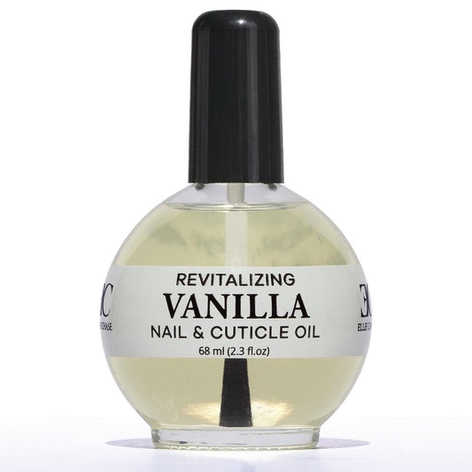 Ellie Chase Moisturizing Cuticle & Nail Care Oil 2.3 Fl Oz - Vanilla Scented – Infused with Jojoba Oil, Aloe, Vitamin E – Nail & Cuticle Hydration, Repair, Moisturizer, Strengthener, Growth