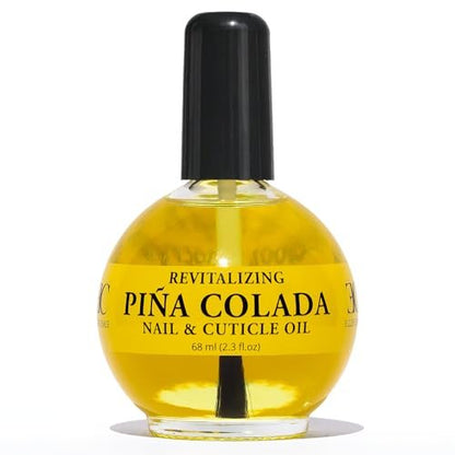 ELLIE CHASE Moisturizing Cuticle & Nail Care Oil – Pina Colada Scented, Infused with Jojoba Oil, Aloe & Vitamin E – 2.3 Fl Oz