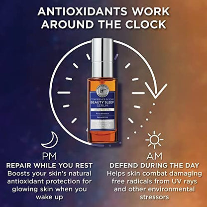 IT Cosmetics Confidence in Your Beauty Sleep Triple Antioxidant Brightening Serum – 24HR Hydration – Anti-Aging – 12% Vitamin C Serum – Fragrance Free – All Skin Types, 1.0 fl. oz Avelisse