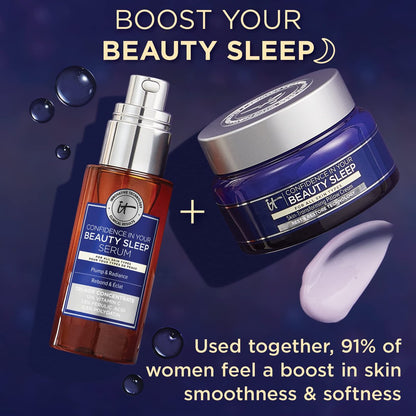 IT Cosmetics Confidence in Your Beauty Sleep Triple Antioxidant Brightening Serum – 24HR Hydration – Anti-Aging – 12% Vitamin C Serum – Fragrance Free – All Skin Types, 1.0 fl. oz Avelisse