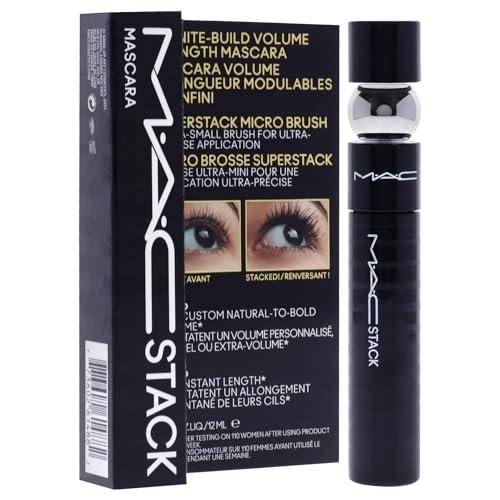 MAC Stack Mascara Superstack Micro Brush Mascara - Carbon Black, 0.41 oz Avelisse