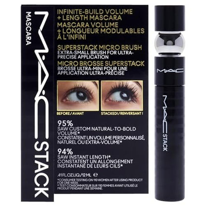 MAC Stack Mascara Superstack Micro Brush Mascara - Carbon Black, 0.41 oz Avelisse