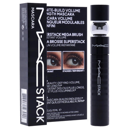 MAC Stack Mascara Superstack Macro Brush Mascara - Black, 0.41 oz Avelisse