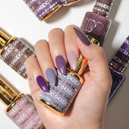 DND DC Base Gel and Top Gel Polish No Cleanse Set - UV/LED Gel Base Coat 800 & No Cleanse Top Coat 900, Salon Professional Gel Polish Duo, 0.6 Fl Oz Each Avelisse