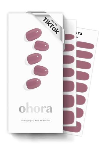 ohora Semi Cured Gel Nail Strips in N Bare Plum – Salon-Quality, Long-Lasting DIY Manicure Avelisse