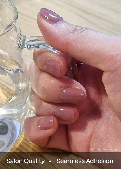 ohora Semi Cured Gel Nail Strips in N Bare Plum – Salon-Quality, Long-Lasting DIY Manicure Avelisse