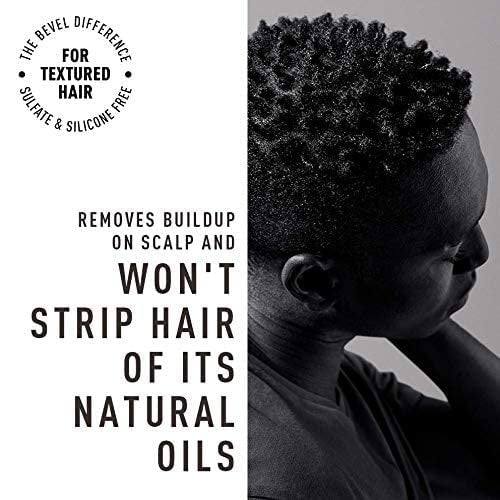 Bevel Shampoo and Conditioner Set for Men - Hair Wash Bundle Pack with Shea Butter and Coconut Oil Moisturizes and Detangles Textured Hair - 12 oz Avelisse