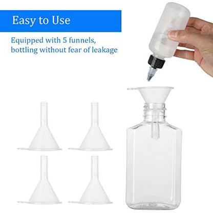CYEAH 100-Pack 2 oz Empty Hand Sanitizer Bottles – Clear Refillable Flip-Top Travel Bottles for Business Trips, Camping & On-the-Go Hygiene