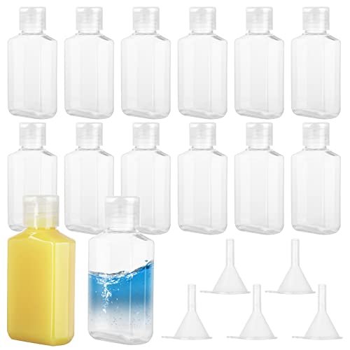 CYEAH 100-Pack 2 oz Empty Hand Sanitizer Bottles – Clear Refillable Flip-Top Travel Bottles for Business Trips, Camping & On-the-Go Hygiene - görsel 2