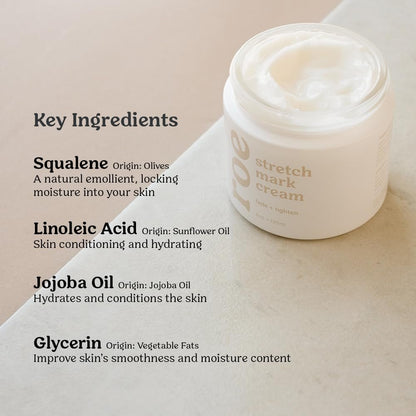 Roe Wellness Stretch Mark Cream for Pregnancy & Prevention – Plant-Based Hydration for Sensitive Skin, Increases Elasticity & Firmness Avelisse