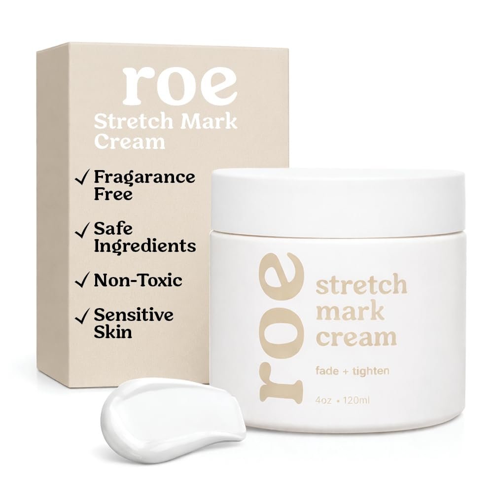 Roe Wellness Stretch Mark Cream for Pregnancy & Prevention – Plant-Based Hydration for Sensitive Skin, Increases Elasticity & Firmness Avelisse