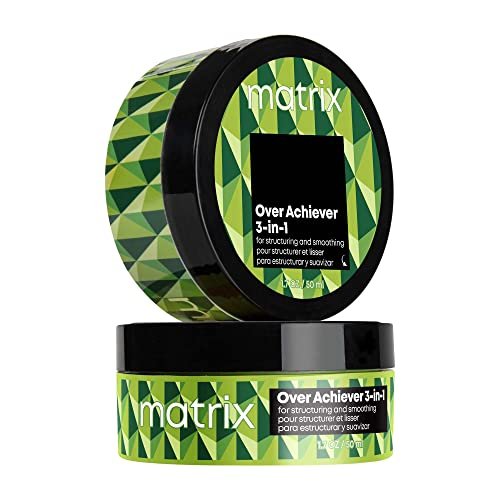 Matrix Styling Over Achiever 3-in-1 Wax for Smoothing & Structuring Hair – Long Lasting Texture & Grip, Reworkable Hold, Spreads Like Cream Pomade, 1.7 Oz Avelisse