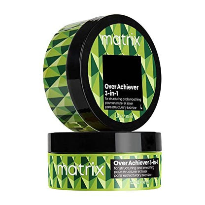 Matrix Styling Over Achiever 3-in-1 Wax for Smoothing & Structuring Hair – Long Lasting Texture & Grip, Reworkable Hold, Spreads Like Cream Pomade, 1.7 Oz Avelisse