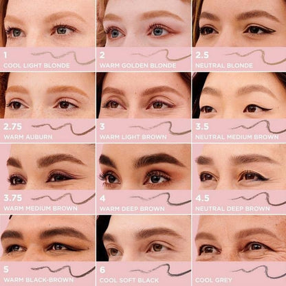 Benefit Gimme Brow+ Volumizing Pencil - Warm Deep Brown #4 - Buildable Eyebrow Color for Natural Volume