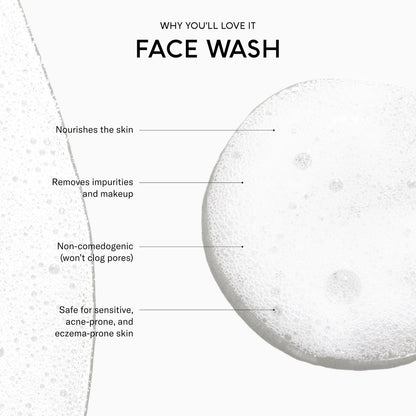 SEEN Face Wash Fragrance Free - Non-Comedogenic Face Cleanser for Sensitive, Eczema & Acne Prone Skin - Dermatologist-Developed, 6.8 Fl Oz Avelisse