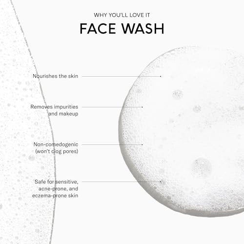 SEEN Face Wash Fragrance Free - Non-Comedogenic Face Cleanser for Sensitive, Eczema & Acne Prone Skin - Dermatologist-Developed, 6.8 Fl Oz Avelisse