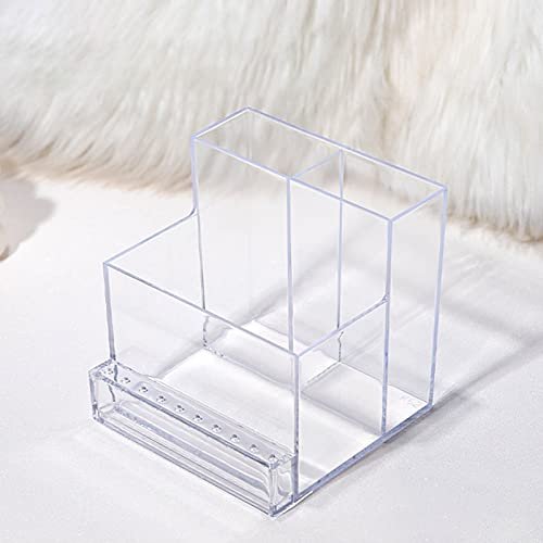Noverlife 10 Holes Mini Nail Drill Machine & Bits Storage Box – Transparent Nail Drill Grinding Bit Organizer, Plastic Nail Drill Tool Displayer Holder Case - görsel 12