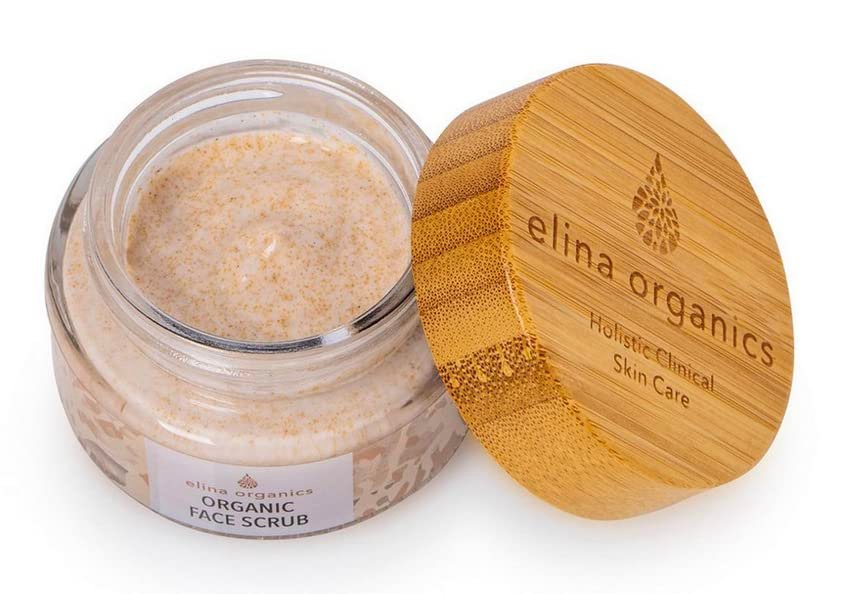 Organic Face Scrub 2oz – Natural Exfoliator with Crushed Walnut Shells, Aloe Vera, Green Tea, & Silk Protein – Clears Blackheads & Smooths Skin – Hydrating & Gentle for All Skin Types - görsel 2