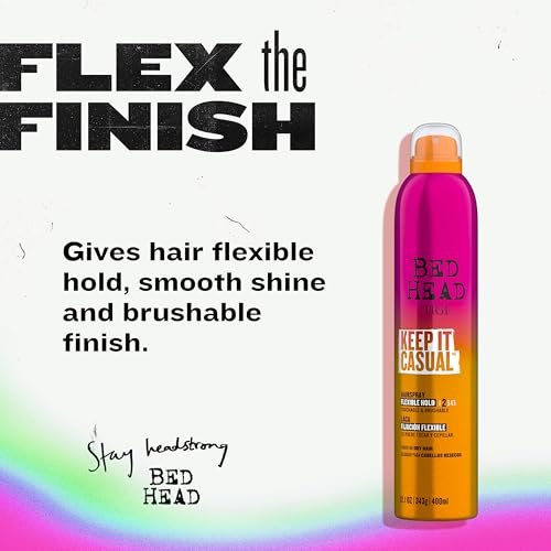TIGI Bed Head Keep It Casual Hair Spray - Flexible Hold with Brushable Finish, Frizz & Static Control, 9.1 oz - görsel 3
