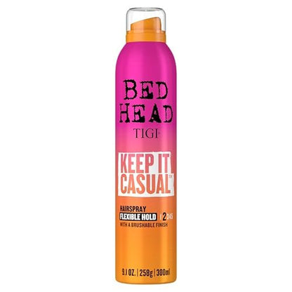 TIGI Bed Head Keep It Casual Hair Spray - Flexible Hold with Brushable Finish, Frizz & Static Control, 9.1 oz