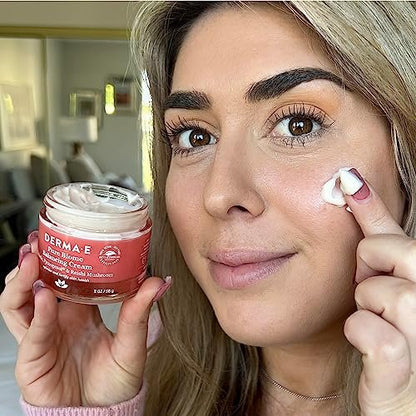 DERMA E Pure Biome Balancing Cream - 2 oz | Cranberry | Face Moisturizer for Balanced Skin Avelisse