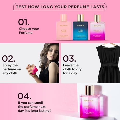 Bellavita Luxury Senorita Eau de Parfum for Women – Fresh Floral with Yuzu, Peony & Musk – 100 ml (3.4 fl.oz.) Long-Lasting Fragrance Avelisse