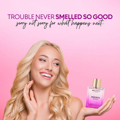 Bellavita Luxury Senorita Eau de Parfum for Women – Fresh Floral with Yuzu, Peony & Musk – 100 ml (3.4 fl.oz.) Long-Lasting Fragrance Avelisse