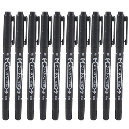 Tiiyee 10-Pack Tattoo Skin Markers – Fine & Regular Tip Stencil Pens for Tattoo Artists (Black) Avelisse