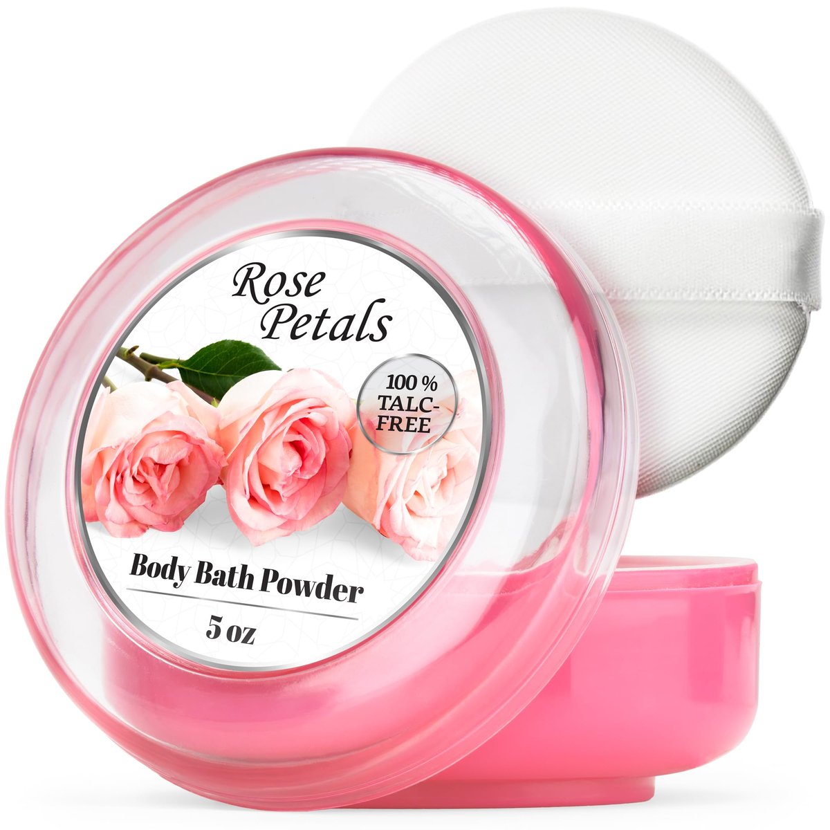 R-NEU Body Powder for Women – Talc-Free Dusting Powder with Elegant Rose Petals Scent, 5 oz - görsel 1