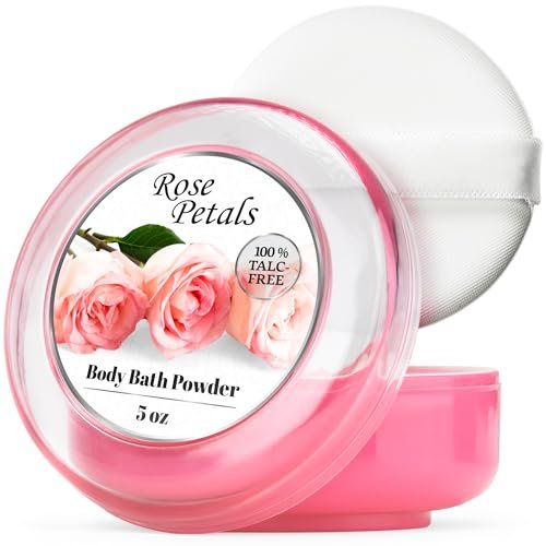 R-NEU Body Powder for Women – Talc-Free Dusting Powder with Elegant Rose Petals Scent, 5 oz - görsel 2