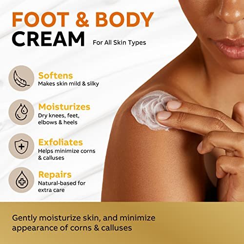 Adellina Urea Cream 40 Percent for Feet Maximum Strength - Dry Cracked Heels Repair Lotion 5.3 oz Avelisse
