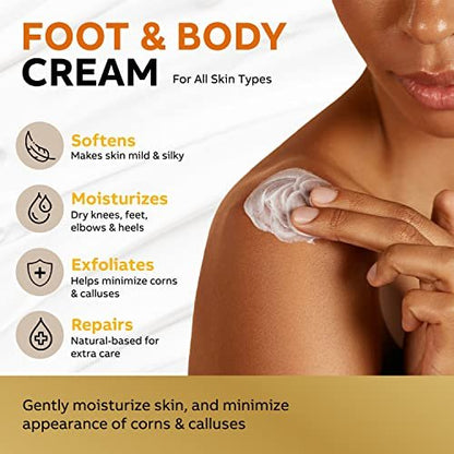 Adellina Urea Cream 40 Percent for Feet Maximum Strength - Dry Cracked Heels Repair Lotion 5.3 oz Avelisse