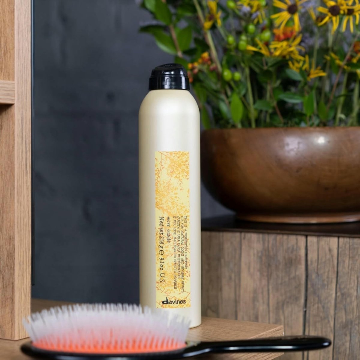 Davines This Is A Perfecting Hairspray, Medium Hold Invisible Finish - Ultra-Fine Mist for Natural Movement, 9.1 Fl Oz Avelisse