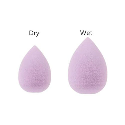 6-Piece Mini Makeup Sponge Set – Small Black Beauty Blender for Foundation, Concealer, Powder, Highlight & Eye Shadow (Purple)