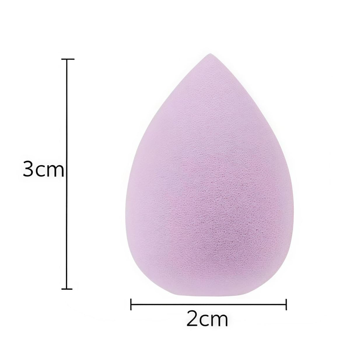 6-Piece Mini Makeup Sponge Set – Small Black Beauty Blender for Foundation, Concealer, Powder, Highlight & Eye Shadow (Purple) - görsel 5