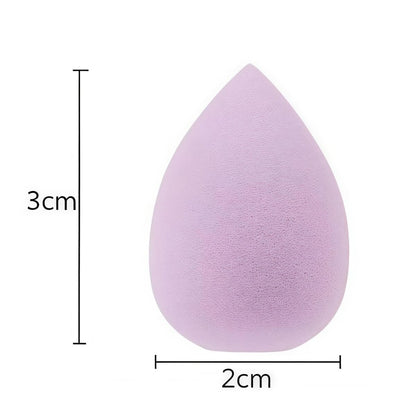 6-Piece Mini Makeup Sponge Set – Small Black Beauty Blender for Foundation, Concealer, Powder, Highlight & Eye Shadow (Purple)