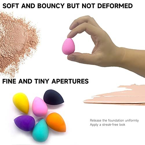 GFOUNS 30-Piece Mini Makeup Sponge Set – Multi-Colored Foundation Blending Sponges for Flawless Application - görsel 10